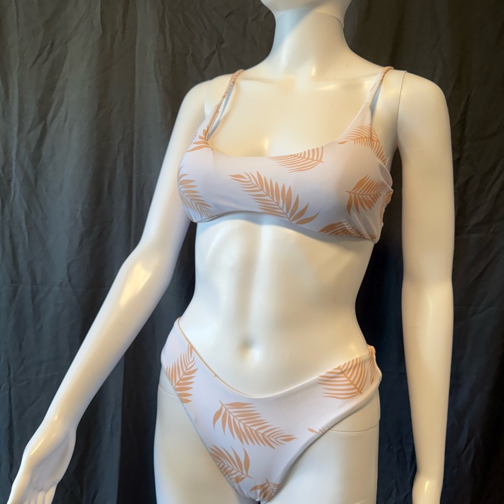Leaf Print Bikini Set